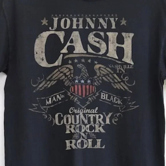 Johnny Cash Graphic T-Shirt Country Music Icon Fan Gift Shirt Unisex Tee 159 - Picture 2 of 5